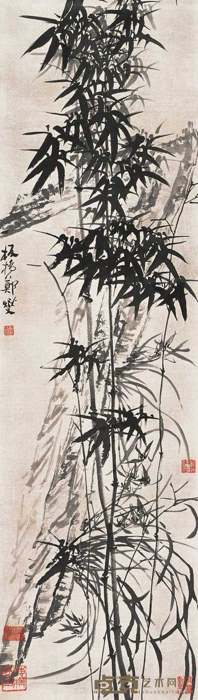 郑板桥 竹子 立轴 163×46cm